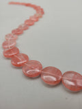 Cherry Quartz Circle Bead Strand ❤️