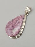 Canadian Rossmanite Tourmaline Pendant Set in .925 Sterling Silver