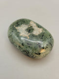 Prehnite and Epidote Palm Stone