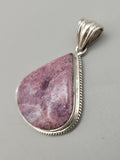Canadian Rossmanite Tourmaline Pendant Set in .925 Sterling Silver