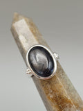 Canadian Eye Of Odin Sapphire Ring in .925 Sterling Silver (Size 7.75)