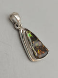 Canadian Ammolite Pendant Set in .925 Sterling Silver