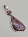 Canadian Rossmanite Tourmaline Pendant Set in .925 Sterling Silver