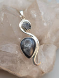 Canadian Eye Of Odin Sapphire Pendant in .925 Sterling Silver
