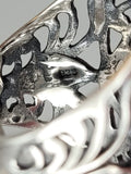 Canadian Eye Of Odin Sapphire Ring in .925 Sterling Silver (Size 5)