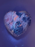 Canadian Hackmanite & Ijolite Heart Carving~Ice River Complex, BC