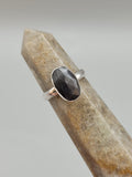Canadian Eye Of Odin Sapphire Ring in .925 Sterling Silver (Size 6.75)