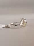 Canadian Eye Of Odin Sapphire Ring in .925 Sterling Silver (Size 5.75)
