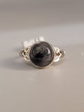Canadian Eye Of Odin Sapphire Ring in .925 Sterling Silver (Size 5.5)