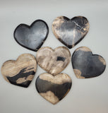 Petrified Wood Heart Carvings♥️