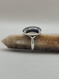 Canadian Eye Of Odin Sapphire Ring in .925 Sterling Silver (Size 6)