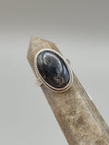 Canadian Eye Of Odin Sapphire Ring in .925 Sterling Silver (Size 5.75)