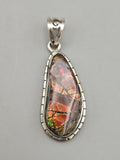 Canadian Ammolite Pendant Set in .925 Sterling Silver