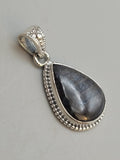 Canadian Eye Of Odin Sapphire Pendant in .925 Sterling Silver