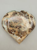 Canadian Vesuvianite & Grossular Garnet Heart Carving Bugaboos, B.C.