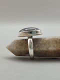 Canadian Eye Of Odin Sapphire Ring in .925 Sterling Silver (Size 5.75)