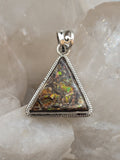 Canadian Ammolite Pendant Set in .925 Sterling Silver
