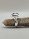Canadian Eye Of Odin Sapphire Ring in .925 Sterling Silver (Size 6.75)