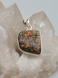 Canadian Ammolite Pendant Set in .925 Sterling Silver