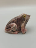 Rhodochrosite Frog Carving ❤️