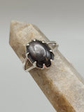 Canadian Eye Of Odin Sapphire Ring in .925 Sterling Silver (Size 5.75)