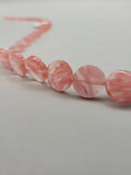 Cherry Quartz Circle Bead Strand ❤️