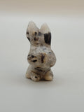 Agate Druzy, Rabbit Carving
