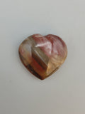 Petrified Wood Heart Carving