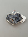 Chalcedony Conchive Druzy Heart Pendant
