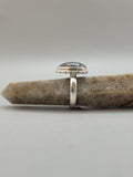 Canadian Eye Of Odin Sapphire Ring in .925 Sterling Silver (Size 8.75)