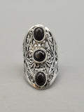 Canadian Eye Of Odin Sapphire Ring in .925 Sterling Silver (Size 6.25)