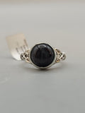 Canadian Eye Of Odin Sapphire Ring in .925 Sterling Silver (Size 5.5)