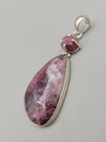 Canadian Rossmanite Tourmaline Pendant Set in .925 Sterling Silver