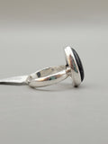 Canadian Eye Of Odin Sapphire Ring in .925 Sterling Silver (Size 7.5)