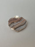 Chalcedony Conchive Druzy Heart Pendant
