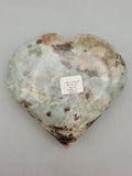 Canadian Vesuvianite & Grossular Garnet Heart Carving Bugaboos, B.C.