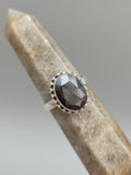 Canadian Eye Of Odin Sapphire Ring in .925 Sterling Silver (Size 8.75)