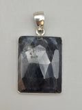 Canadian Eye Of Odin Sapphire Pendant in .925 Sterling Silver