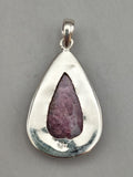 Canadian Rossmanite Tourmaline Pendant Set in .925 Sterling Silver