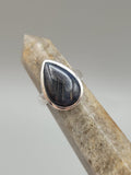 Canadian Eye Of Odin Sapphire Ring in .925 Sterling Silver (Size 6.5)