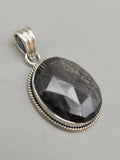 Canadian Eye Of Odin Sapphire Pendant in .925 Sterling Silver