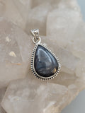 Canadian Eye Of Odin Sapphire Pendant in .925 Sterling Silver