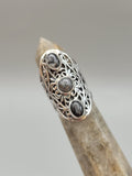 Canadian Eye Of Odin Sapphire Ring in .925 Sterling Silver (Size 6.25)