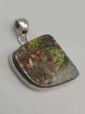 Canadian Ammolite Pendant Set in .925 Sterling Silver