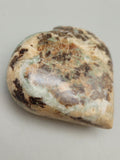 Canadian Vesuvianite & Grossular Garnet Heart Carving Bugaboos, B.C.