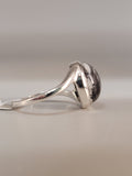 Canadian Eye Of Odin Sapphire Ring in .925 Sterling Silver (Size 6.5)