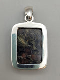 Canadian Staurolite And Garnet Pendant Set in .925 Sterling Silver
