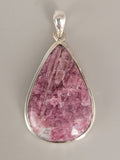 Canadian Rossmanite Tourmaline Pendant Set in .925 Sterling Silver