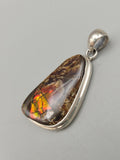 Canadian Ammolite Pendant Set in .925 Sterling Silver