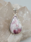 Canadian Rossmanite Tourmaline Pendant Set in .925 Sterling Silver